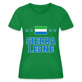 Sierra Leone - Women's Functional T-Shirt - kelly green - Front - AI Model Female 172 dark (172cm)
