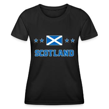 Ecosse - T-shirt sport Femme - noir - Devant - AI Model Female 172 light (172cm)