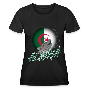 Algerien - Frauen Funktions-T-Shirt - Schwarz - Vorne - AI Model Female 172 light (172cm)
