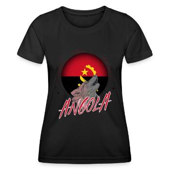 Angola - T-shirt sport Femme - noir - Devant - AI Model Female 172 light (172cm)