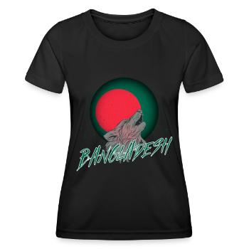 Bangladesh - Women's Functional T-Shirt - black - Front - AI Model Female 172 light (172cm)