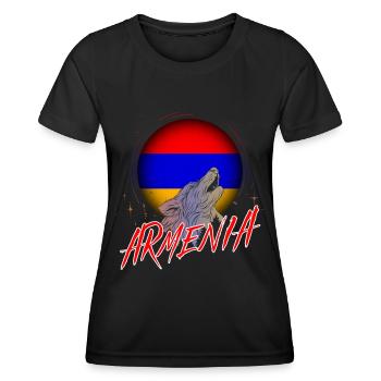 Armenien - Frauen Funktions-T-Shirt - Schwarz - Vorne - AI Model Female 172 light (172cm)