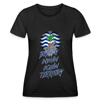 British Indian Ocean Territory - Women's Functional T-Shirt - black - Front - AI Model Female 172 light (172cm)