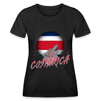 Costa Rica - Frauen Funktions-T-Shirt - Schwarz - Vorne - AI Model Female 172 light (172cm)