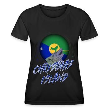 Weihnachtsinsel - Frauen Funktions-T-Shirt - Schwarz - Vorne - AI Model Female 172 light (172cm)