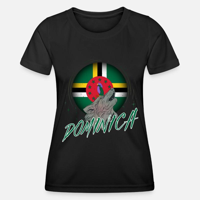 Dominica - Women's Functional T-Shirt - black