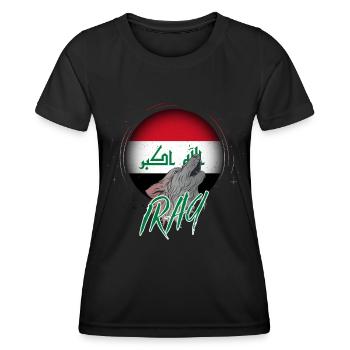 Irak - T-shirt sport Femme - noir - Devant - AI Model Female 172 light (172cm)