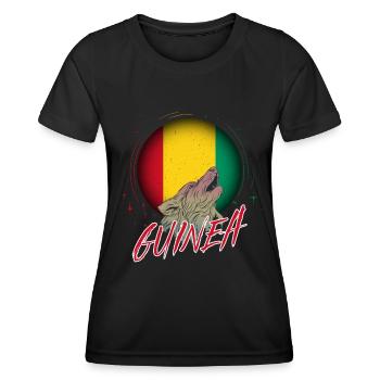 Guinea - Frauen Funktions-T-Shirt - Schwarz - Vorne - AI Model Female 172 light (172cm)