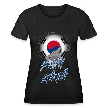 South Korea - Women's Functional T-Shirt - black - Front - AI Model Female 172 light (172cm)