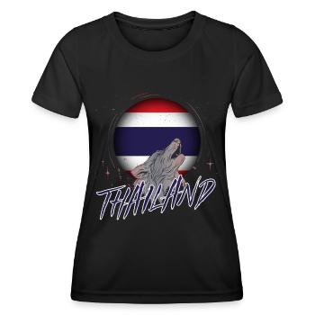 Thailand - Frauen Funktions-T-Shirt - Schwarz - Vorne - AI Model Female 172 light (172cm)