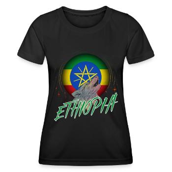 Ethiopia - Women's Functional T-Shirt - black - Front - AI Model Female 172 light (172cm)