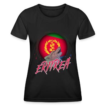 Eritrea - Frauen Funktions-T-Shirt - Schwarz - Vorne - AI Model Female 172 light (172cm)