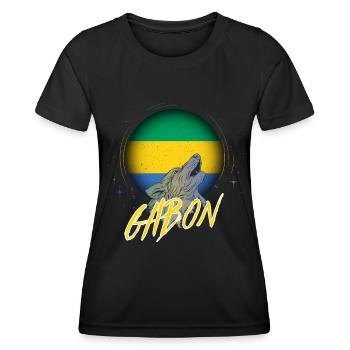 Gabon - Women's Functional T-Shirt - black - Front - AI Model Female 172 light (172cm)