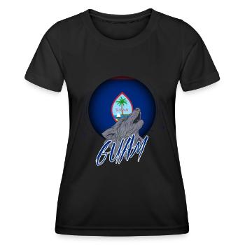 Guam - Frauen Funktions-T-Shirt - Schwarz - Vorne - AI Model Female 172 light (172cm)