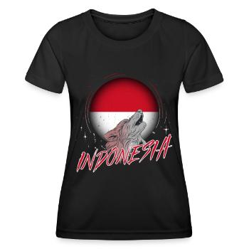 Indonésie - T-shirt sport Femme - noir - Devant - AI Model Female 172 light (172cm)