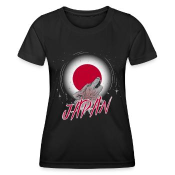 Japon - T-shirt sport Femme - noir - Devant - AI Model Female 172 light (172cm)