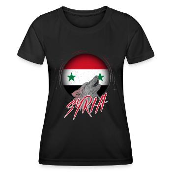 Syrien - Frauen Funktions-T-Shirt - Schwarz - Vorne - AI Model Female 172 light (172cm)