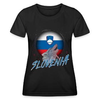Slovenia - Women's Functional T-Shirt - black - Front - AI Model Female 172 light (172cm)
