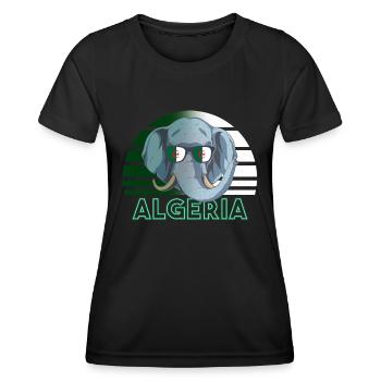 Algerien - Frauen Funktions-T-Shirt - Schwarz - Vorne - AI Model Female 172 light (172cm)