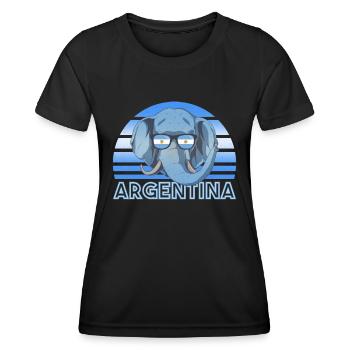 Argentina - Women's Functional T-Shirt - black - Front - AI Model Female 172 light (172cm)
