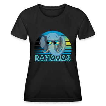 Bahamas - T-shirt sport Femme - noir - Devant - AI Model Female 172 light (172cm)
