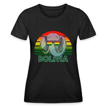 Bolivien - Frauen Funktions-T-Shirt - Schwarz - Vorne - AI Model Female 172 light (172cm)