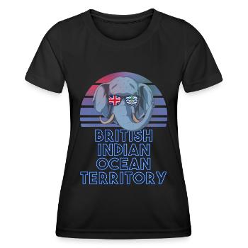 British Indian Ocean Territory - Women's Functional T-Shirt - black - Front - AI Model Female 172 light (172cm)