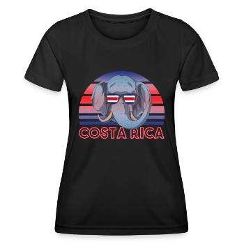 Costa Rica - Frauen Funktions-T-Shirt - Schwarz - Vorne - AI Model Female 172 light (172cm)