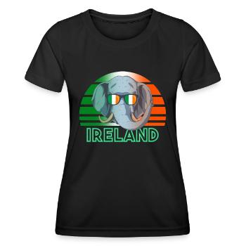 Irland - Frauen Funktions-T-Shirt - Schwarz - Vorne - AI Model Female 172 light (172cm)