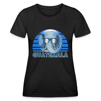 Guatemala - Frauen Funktions-T-Shirt - Schwarz - Vorne - AI Model Female 172 light (172cm)