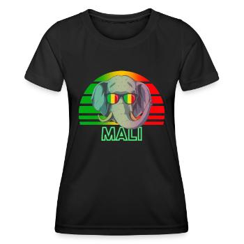 Mali - Frauen Funktions-T-Shirt - Schwarz - Vorne - AI Model Female 172 light (172cm)