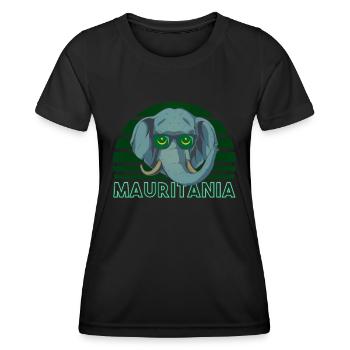 Mauritanie - T-shirt sport Femme - noir - Devant - AI Model Female 172 light (172cm)