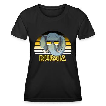 Russisches Kaiserreich - Frauen Funktions-T-Shirt - Schwarz - Vorne - AI Model Female 172 light (172cm)