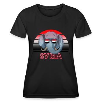 Syrien - Frauen Funktions-T-Shirt - Schwarz - Vorne - AI Model Female 172 light (172cm)