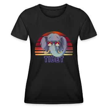 Tibet - Women's Functional T-Shirt - black - Front - AI Model Female 172 light (172cm)