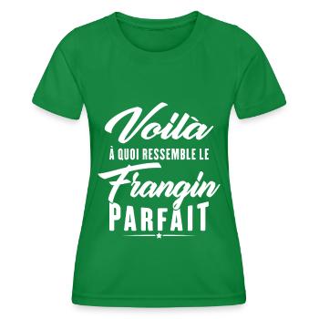 This is what the perfect brother looks like - Women's Functional T-Shirt - kelly green - Front - AI Model Female 172 dark (172cm)