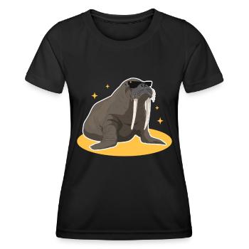 Morse Morse Morse Morse Cadeau de morse - T-shirt sport Femme - noir - Devant - AI Model Female 172 light (172cm)