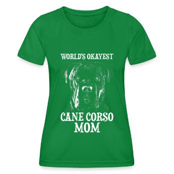 Cane Corso - Frauen Funktions-T-Shirt - Kelly Green - Vorne - AI Model Female 172 dark (172cm)