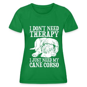 Cane Corso - Frauen Funktions-T-Shirt - Kelly Green - Vorne - AI Model Female 172 dark (172cm)