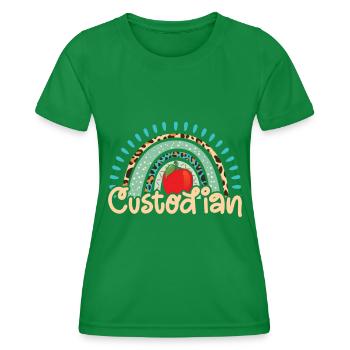 Responsables de l’école - T-shirt sport Femme - vert - Devant - AI Model Female 172 dark (172cm)
