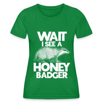 Honig Dachs - Frauen Funktions-T-Shirt - Kelly Green - Vorne - AI Model Female 172 dark (172cm)