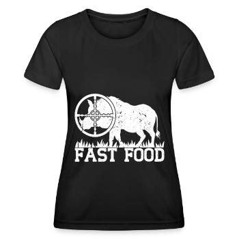 Schweinejagd Jäger Schweinejagd - Frauen Funktions-T-Shirt - Schwarz - Vorne - AI Model Female 172 light (172cm)