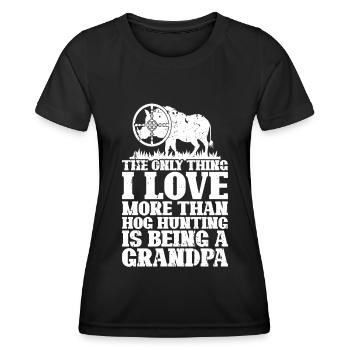 Schweinejagd Jäger Schweinejagd - Frauen Funktions-T-Shirt - Schwarz - Vorne - AI Model Female 172 light (172cm)