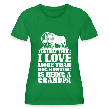 Schweinejagd Jäger Schweinejagd - Frauen Funktions-T-Shirt - Kelly Green - Vorne - AI Model Female 172 dark (172cm)