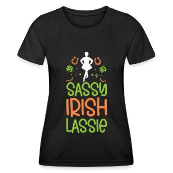 Irish Dance St. Patricks Tanz - Frauen Funktions-T-Shirt - Schwarz - Vorne - AI Model Female 172 light (172cm)