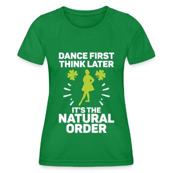 Irish Dance St. Patricks Tanz - Frauen Funktions-T-Shirt - Kelly Green - Vorne - AI Model Female 172 dark (172cm)