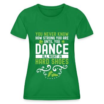 Irish Dance St. Patricks Tanz - Frauen Funktions-T-Shirt - Kelly Green - Vorne - AI Model Female 172 dark (172cm)