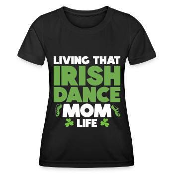 Irish Dance St. Patricks Tanz - Frauen Funktions-T-Shirt - Schwarz - Vorne - AI Model Female 172 light (172cm)