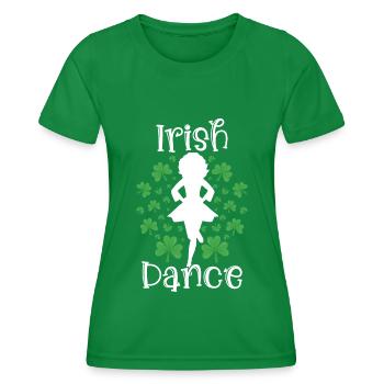 Irish Dance St. Patricks Tanz - Frauen Funktions-T-Shirt - Kelly Green - Vorne - AI Model Female 172 dark (172cm)