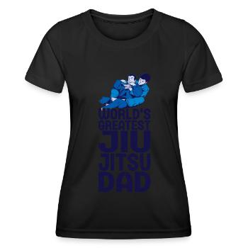 Jiu Jitsu Dad Gi Jiu - Frauen Funktions-T-Shirt - Schwarz - Vorne - AI Model Female 172 light (172cm)